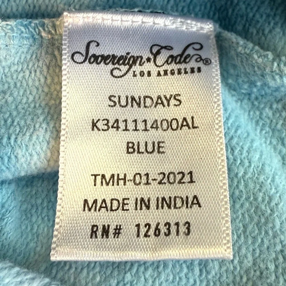 Sovereign Code Sundays Boys Tie Dye Blue Crewneck Sweatshirt‎ Size 5